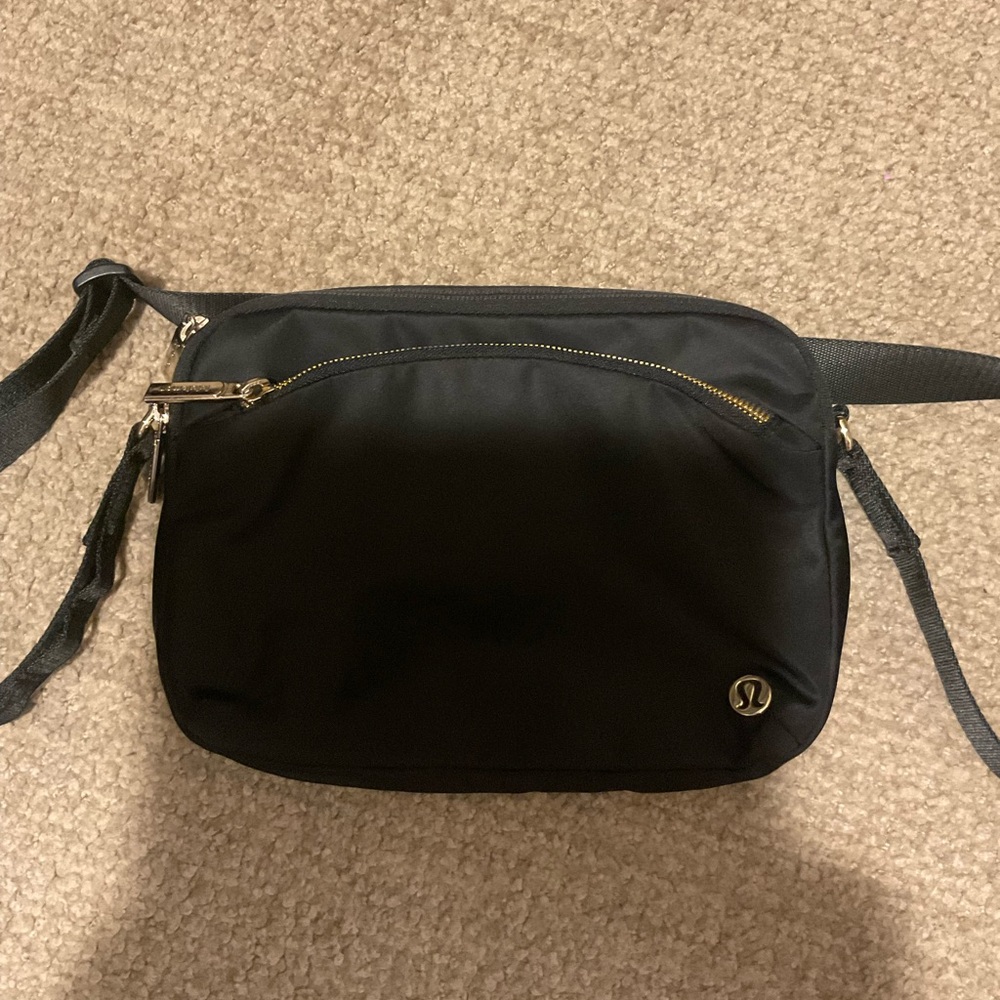 Lululemon City Adventure Crossbody Bag with gold Hardware
